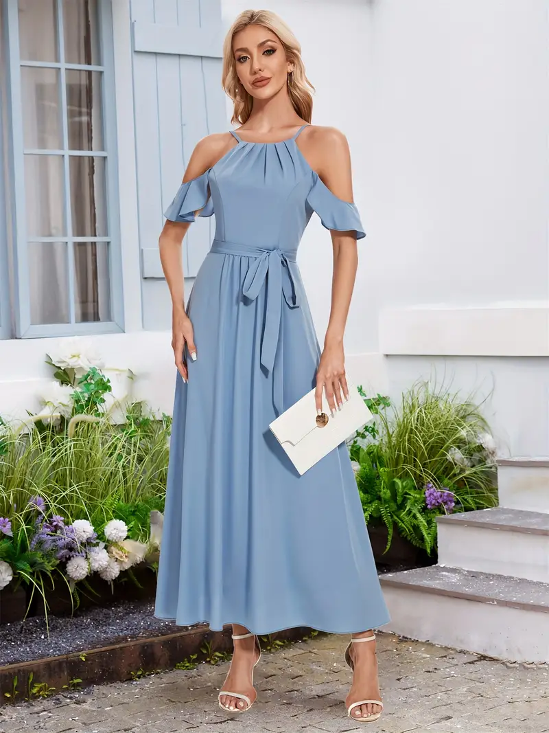 elegant light bridesmaid dress ruffle detail - Temu elegant light bridesmaid dress ruffle detail - Temu