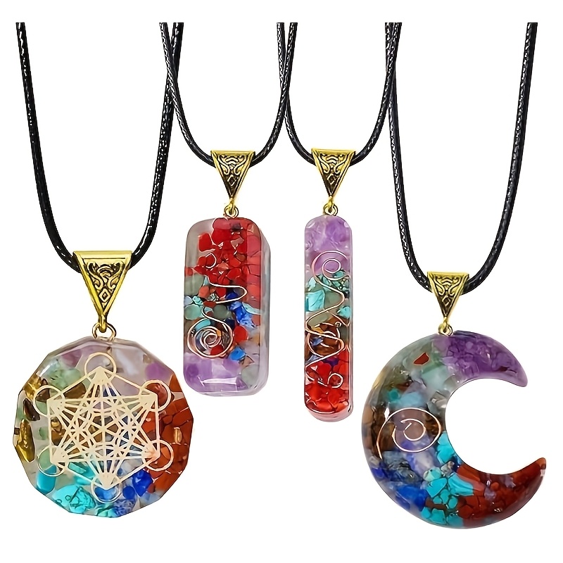 8 piezas de collares con colgante