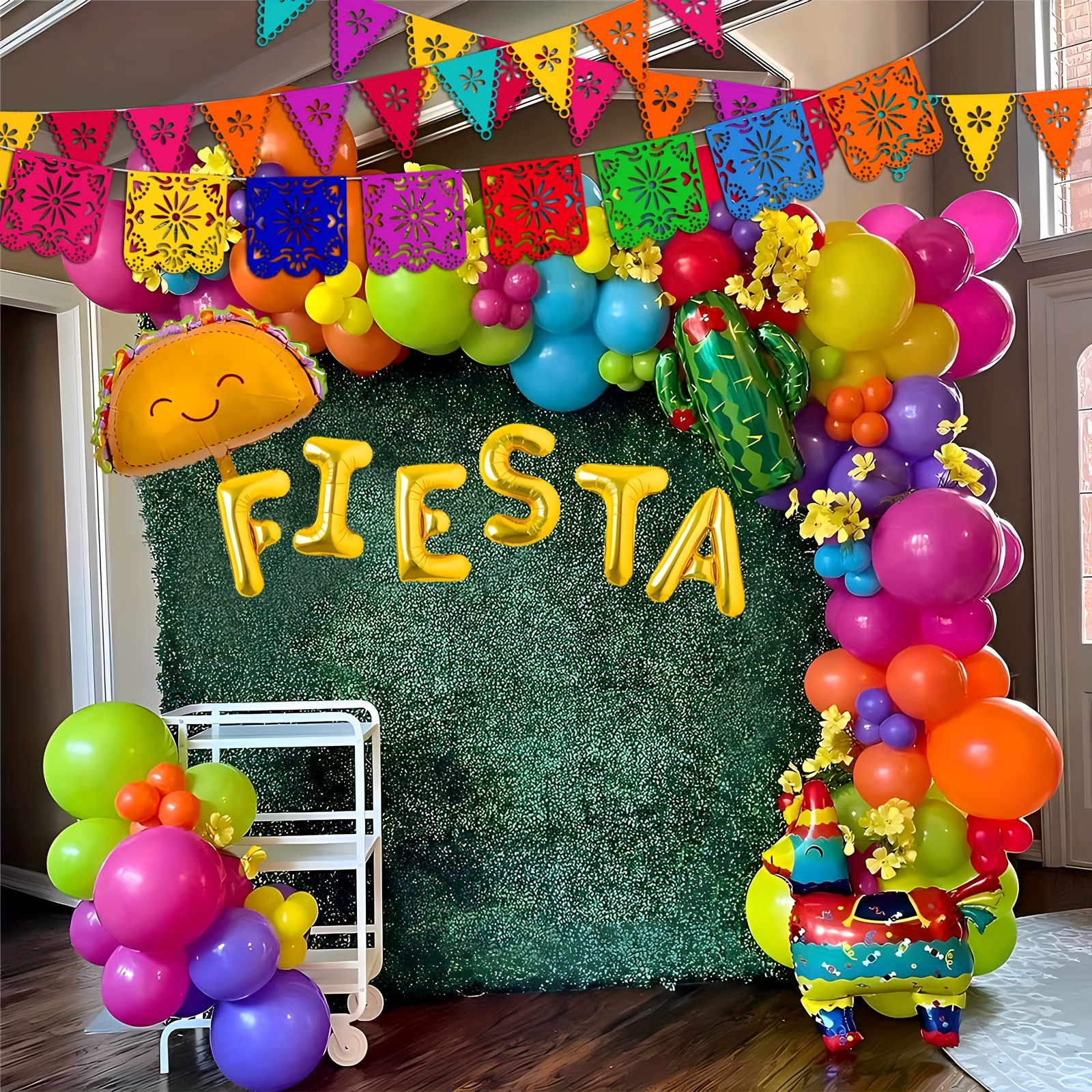 Suministros de fiesta de cactus de llama, decoración para tartas, fiesta  mexicana y cactus de Cino de Mayo, decoración de fiesta de cumpleaños con