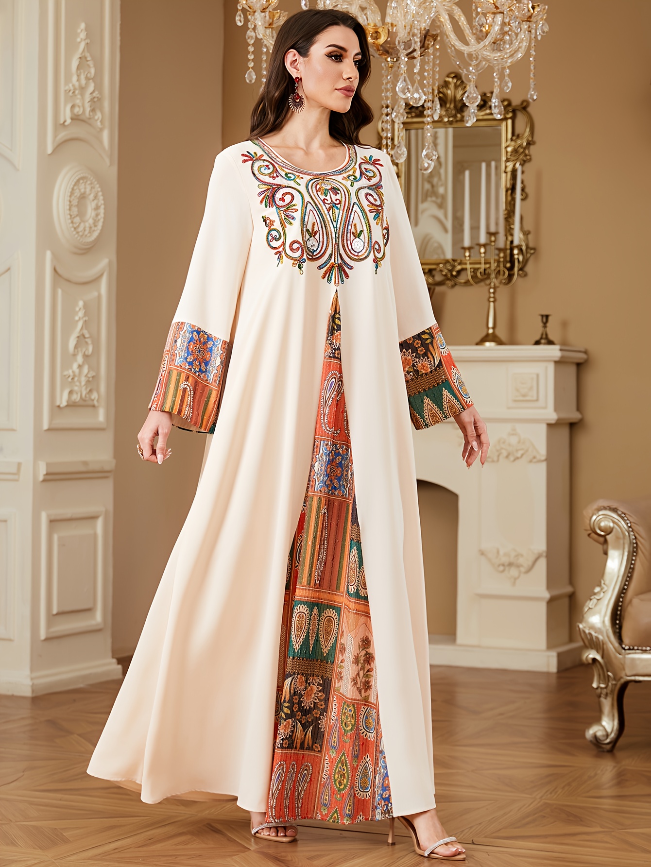 brown embroidered rose dress temu RARE London Women's RARE London Women's Mocha Ruffle Trim Racer Maxi Dress 10 main image 0