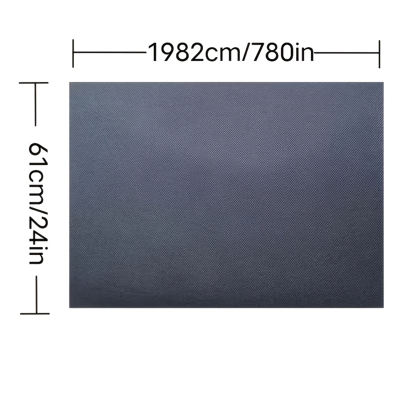 TEMU Heavy-duty Woven Weed Fabric, Black Garden Weed Mat, Suitable For Landscaping, Flower Beds, And Outdoor Use - Uv Resistant, Breathable, And