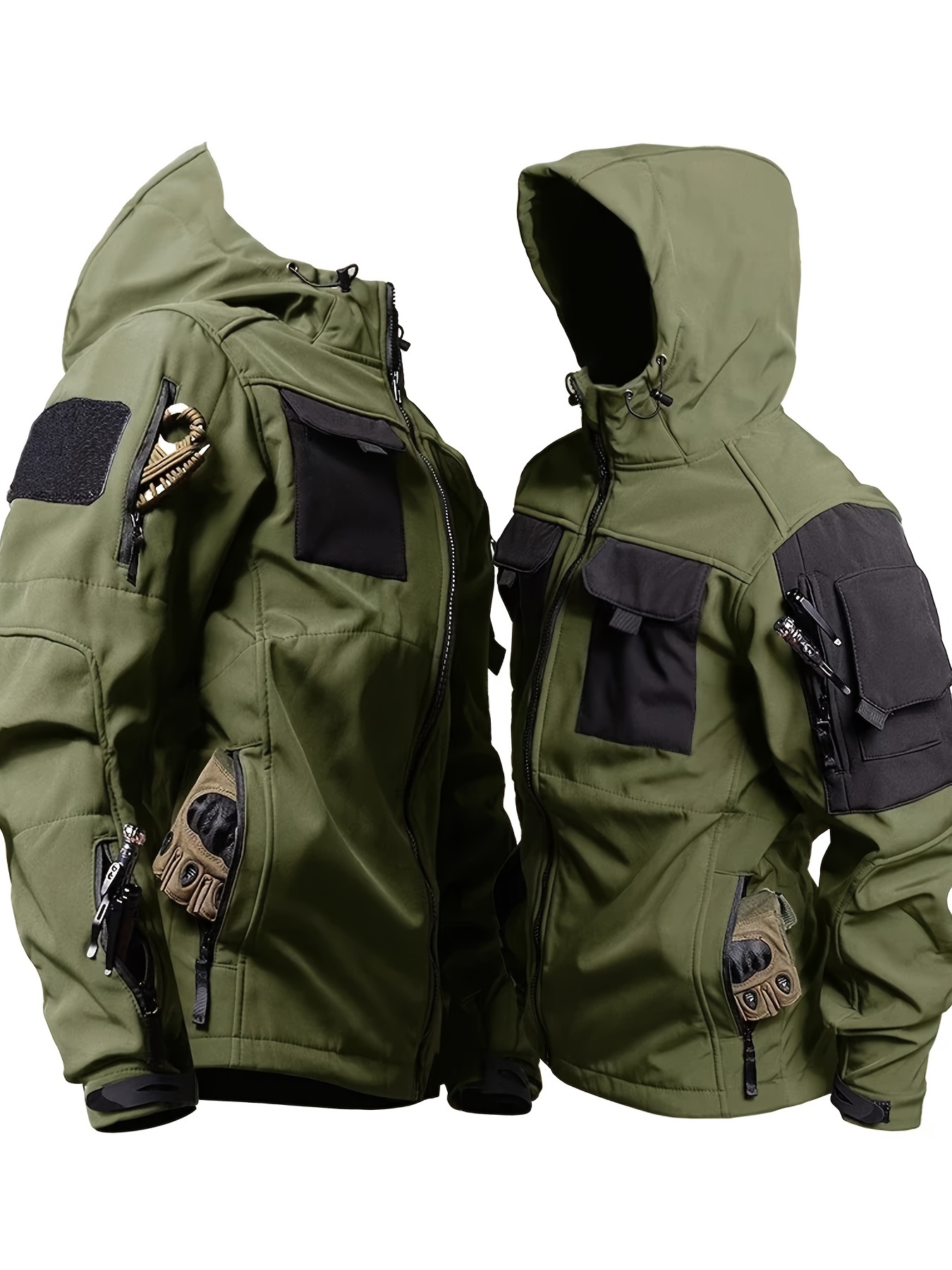 Chaqueta Militar Casual Hombre Elegante Abrigo Táctico - Temu