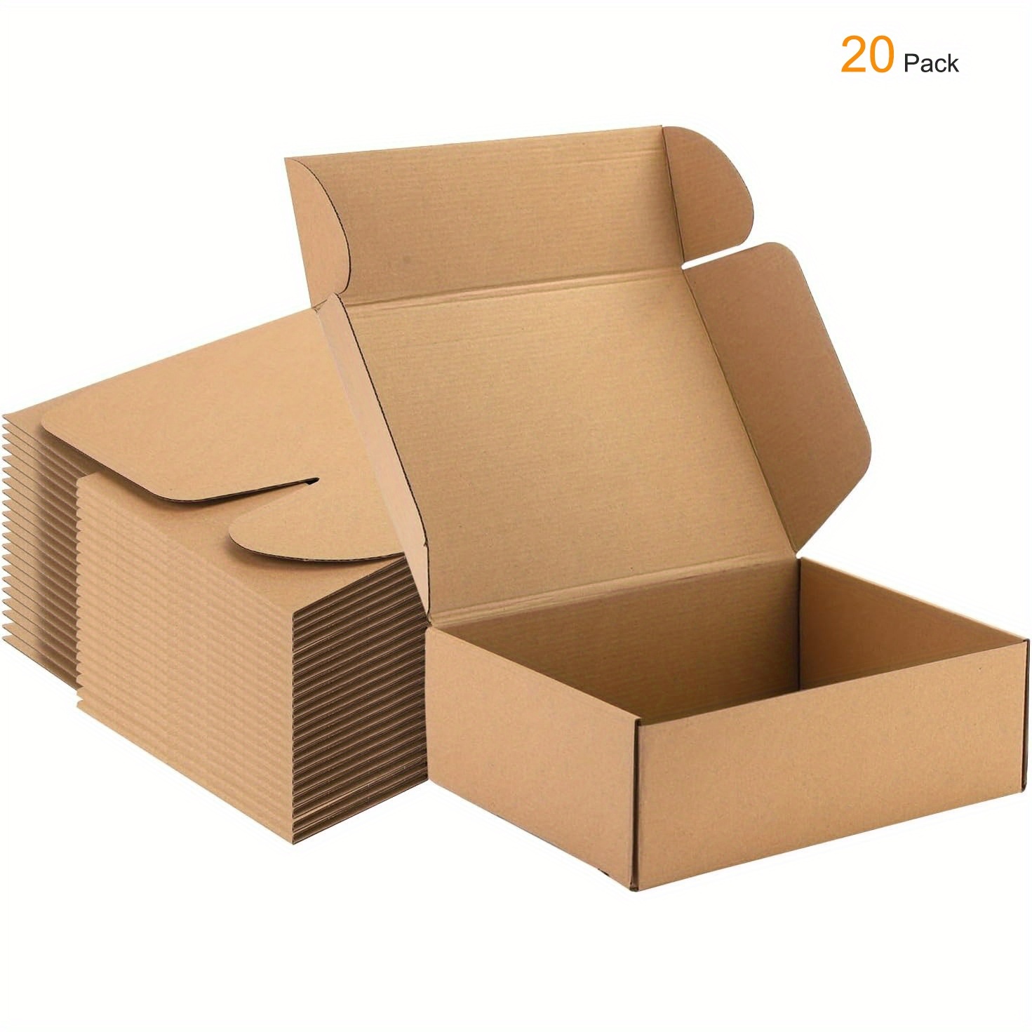 E-shop 22*16*7cm (8,6*6,3*2,7 Zoll) Braunes Karton für Verpackung, Umzug, Versand und Lagerung