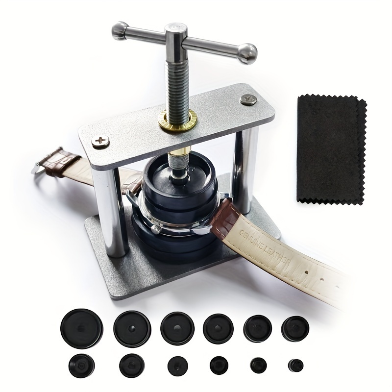 

12pcs Watch Press Set - Watch Back Case Closing Tool With Fitting Dies - Ideal Gift For Watchmakers