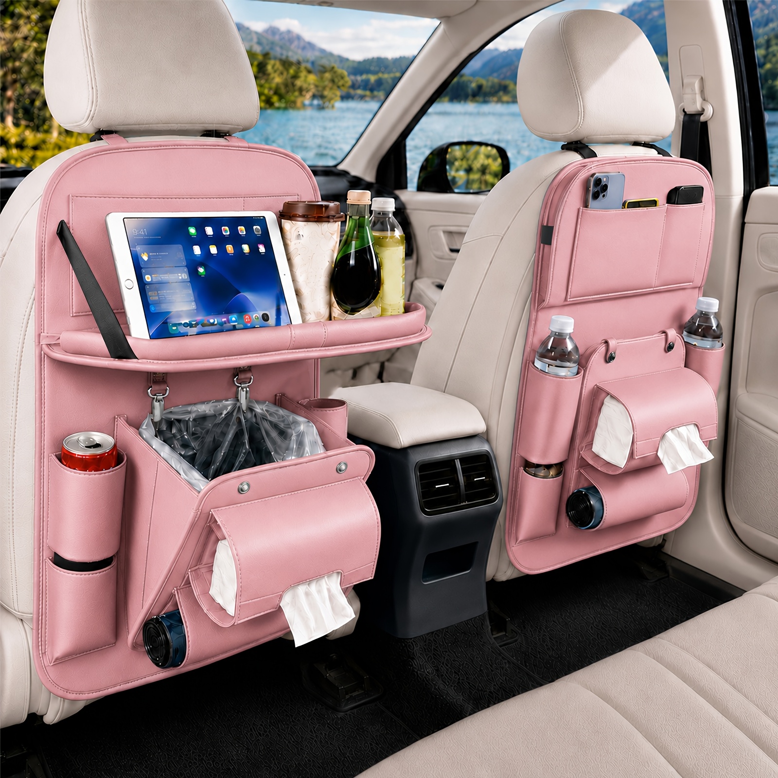 back seat organizer sold on Temu United States