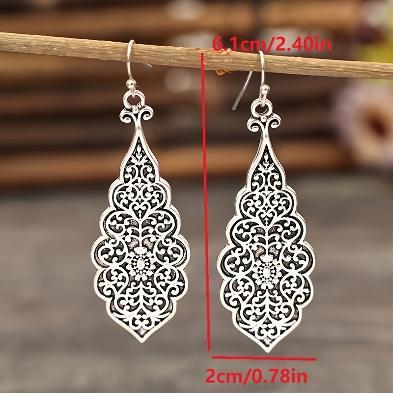 Vintage Ethnic Style Patterned Earrings