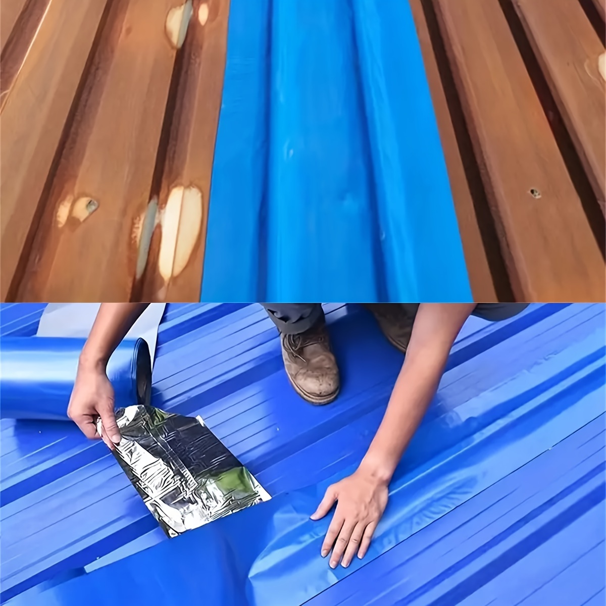 A Magical Tool For Repairing Leaks, Providing Rust Prevention, Corrosion Resistance, And Water Leakage Prevention, With Strong Anti-aging Capabilities, Suitable For Factory Roofs, Iron Surfaces, Containers, Etc.