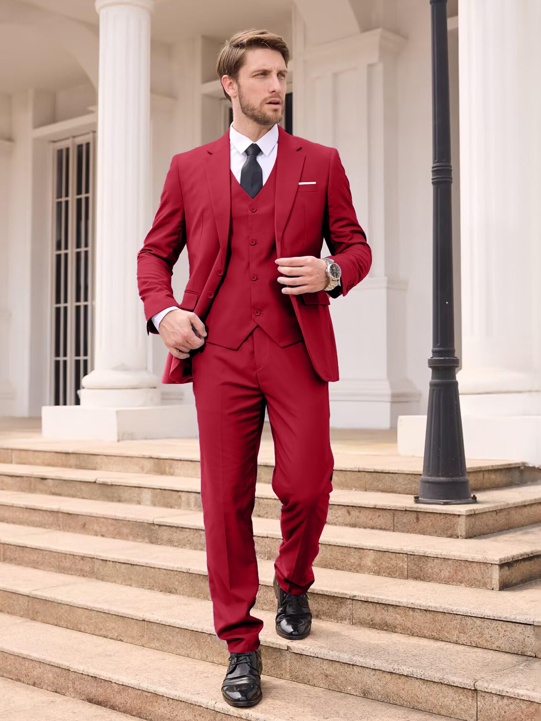 Blazer Bright Red Tuxedo Bright Red Blazer Mens 2025