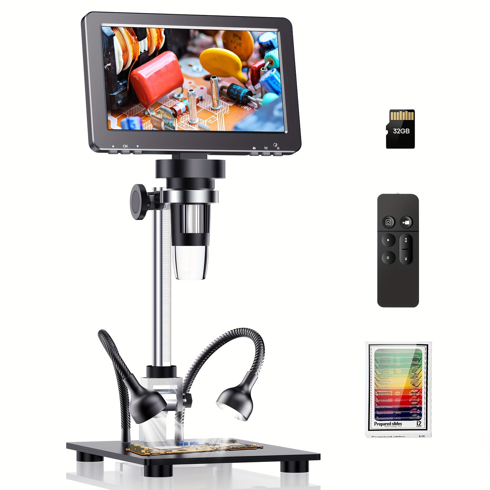 

Dm9h 7" Ips 1200x Magnification , 8.5" Stand,