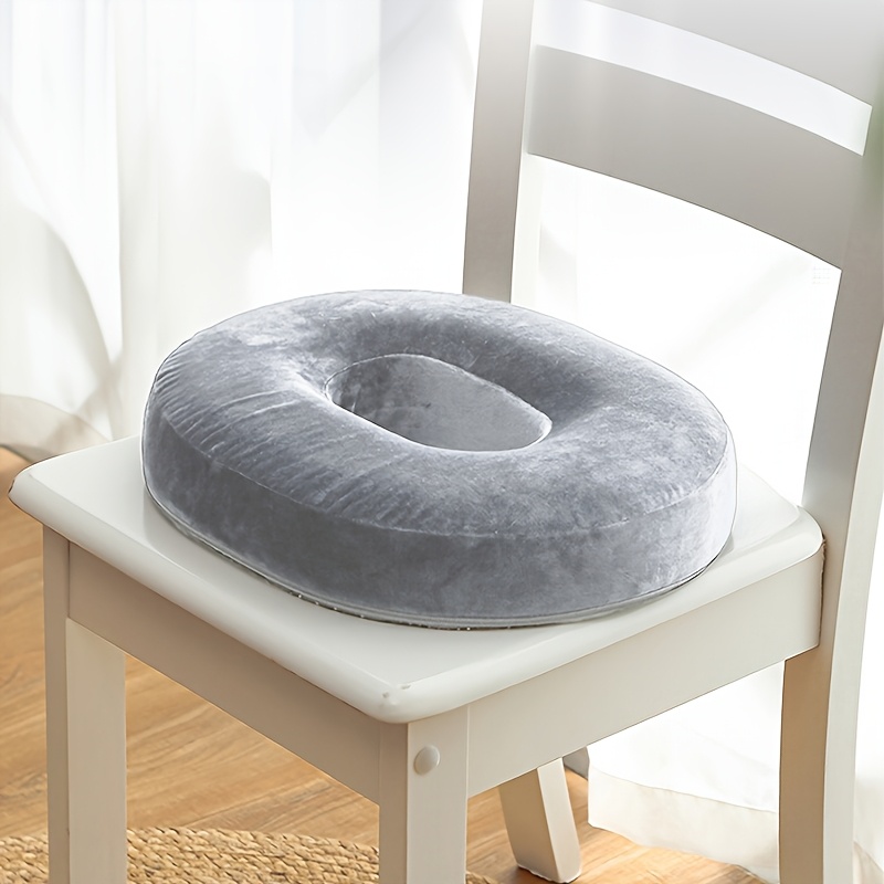 TEMU 1pc Donut Cushion For Coccyx And Hemorrhoid Relief. Seat Cushion Suitable For Postpartum Mothers, Unisex Home And Office Use