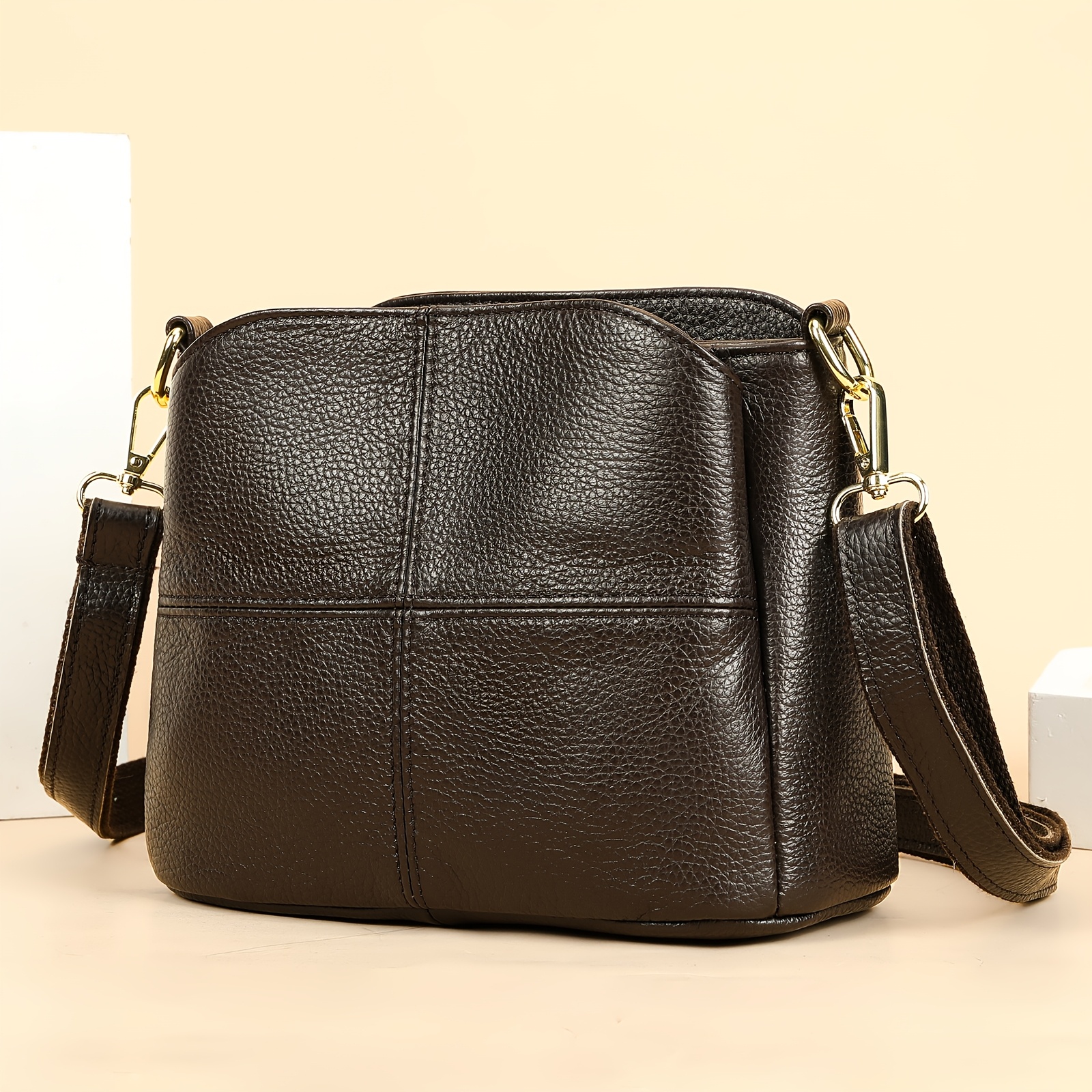 genuine leather handbags sold on Temu Australia