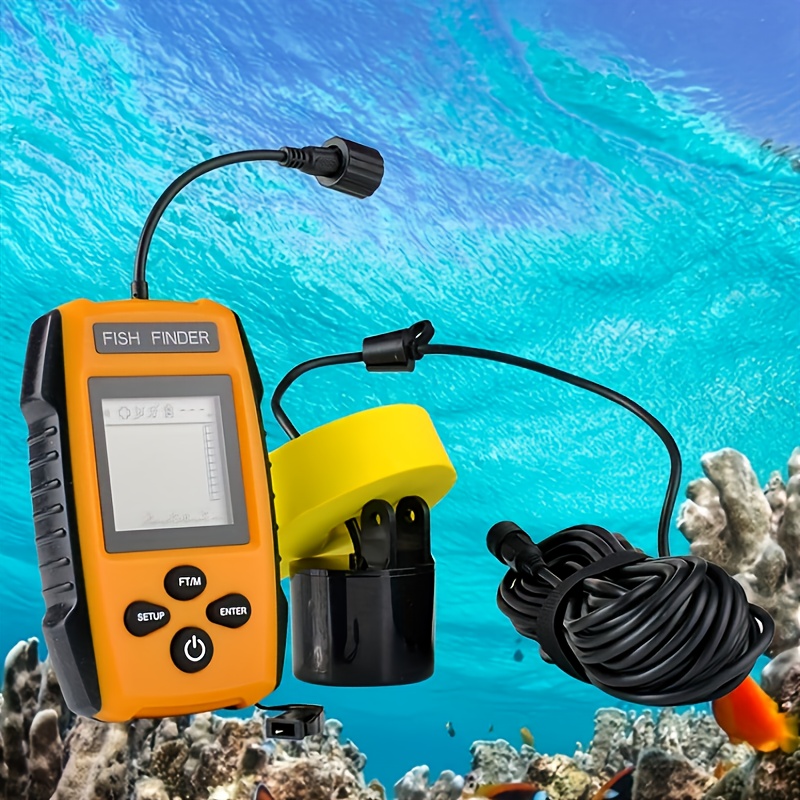 2024年新型スマートポータブル有線ソナー魚探知機、湖と海での