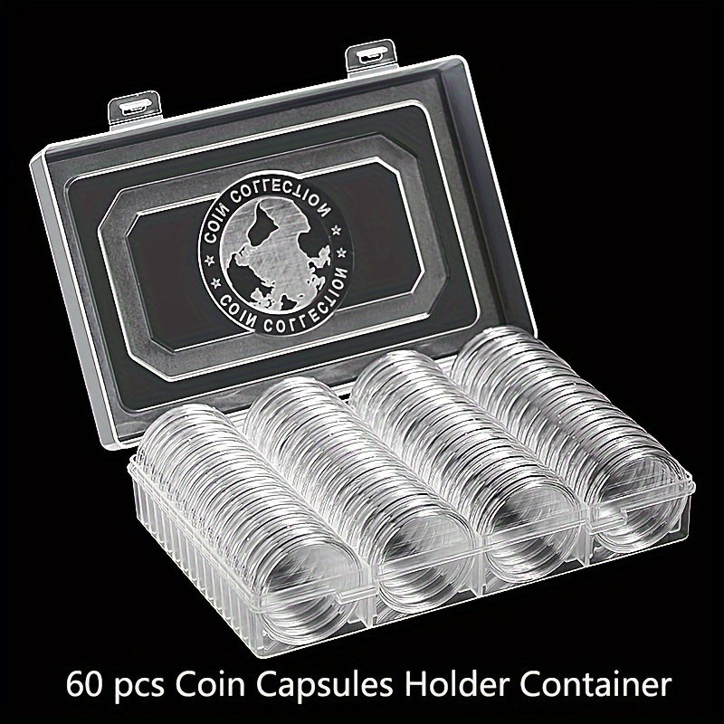   clear capsules storage box   collection container