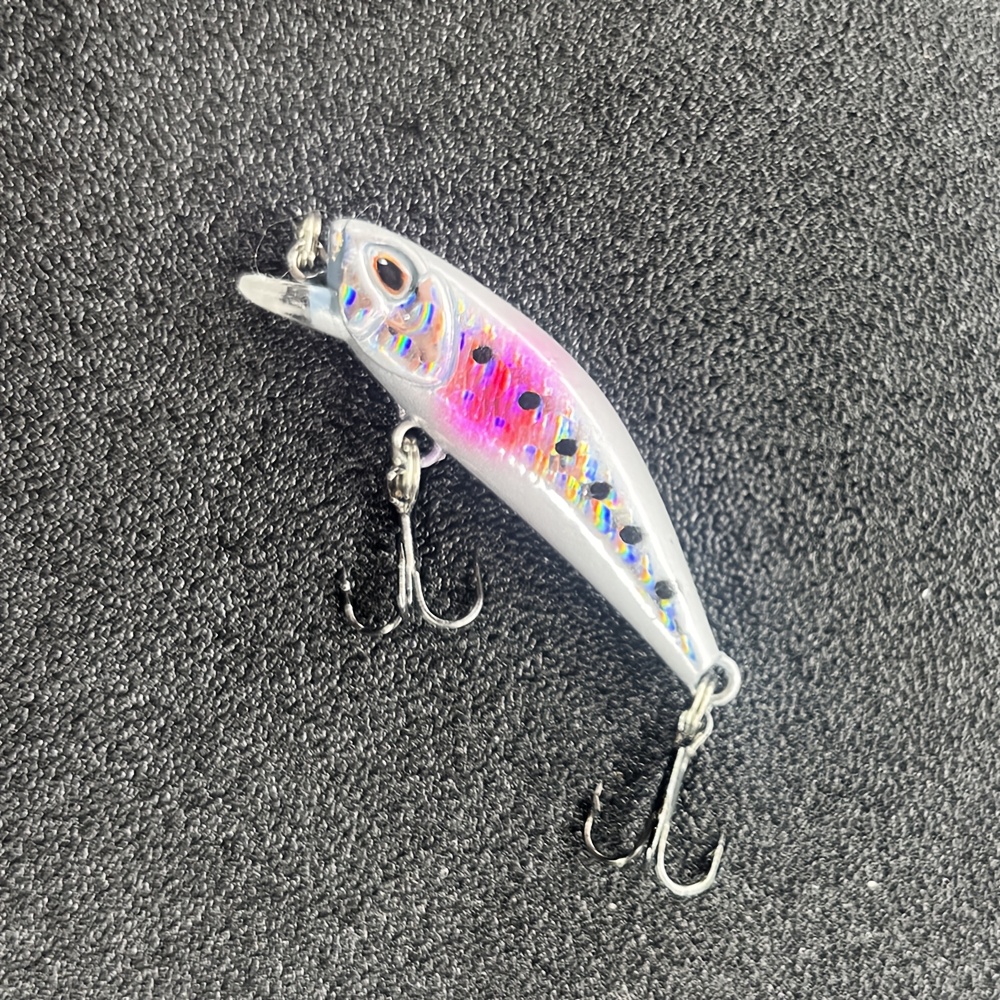 TEMU 1 señuelo de pesca Mini Minnow Premium hundible - duro duradero de 4.5Cm/3.5G Crankbait con diseño realista para atracción y de - Ideal para la