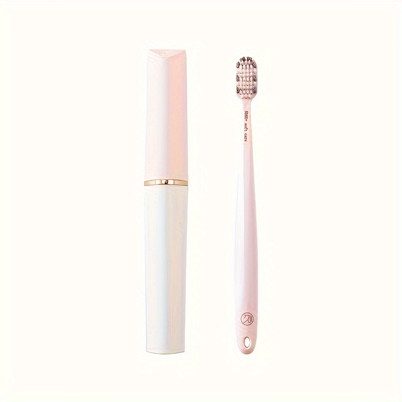 Image of Soft Toothbrush, Portable Manual Toothbrush For Outing, Toothbrush Box For Soft , Used For Oral , Deep Care For Teeth And Gums, Home Washing Daily Oral Care