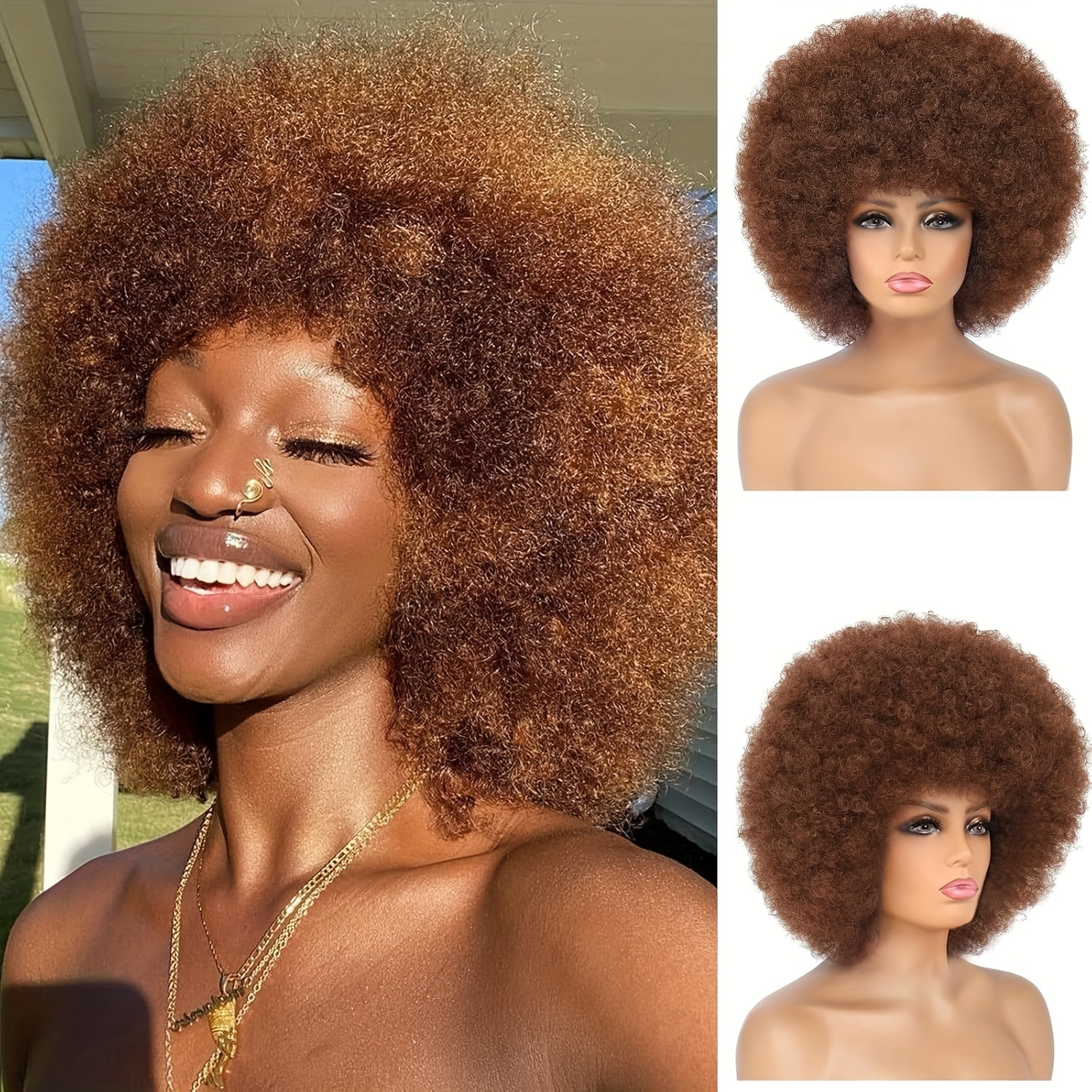 Afro Wigs Soft Afro Hair Wigs 70s Temu