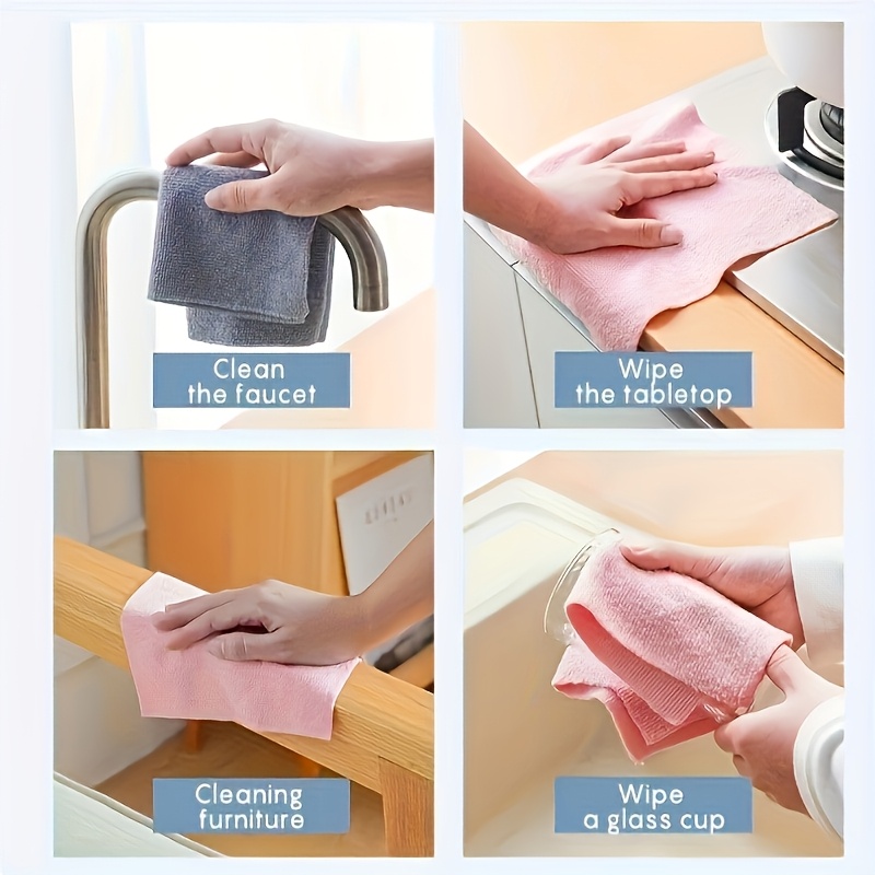 Cârpe de curățare din microfibră extra mari și îngroșate, 4,0 m pe rolă, reutilizabile, tehnologie neagră pentru curățarea bucătăriei! Role groase, super absorbante, potrivite pentru bucătărie, geamuri, mașină, curățarea paharelor