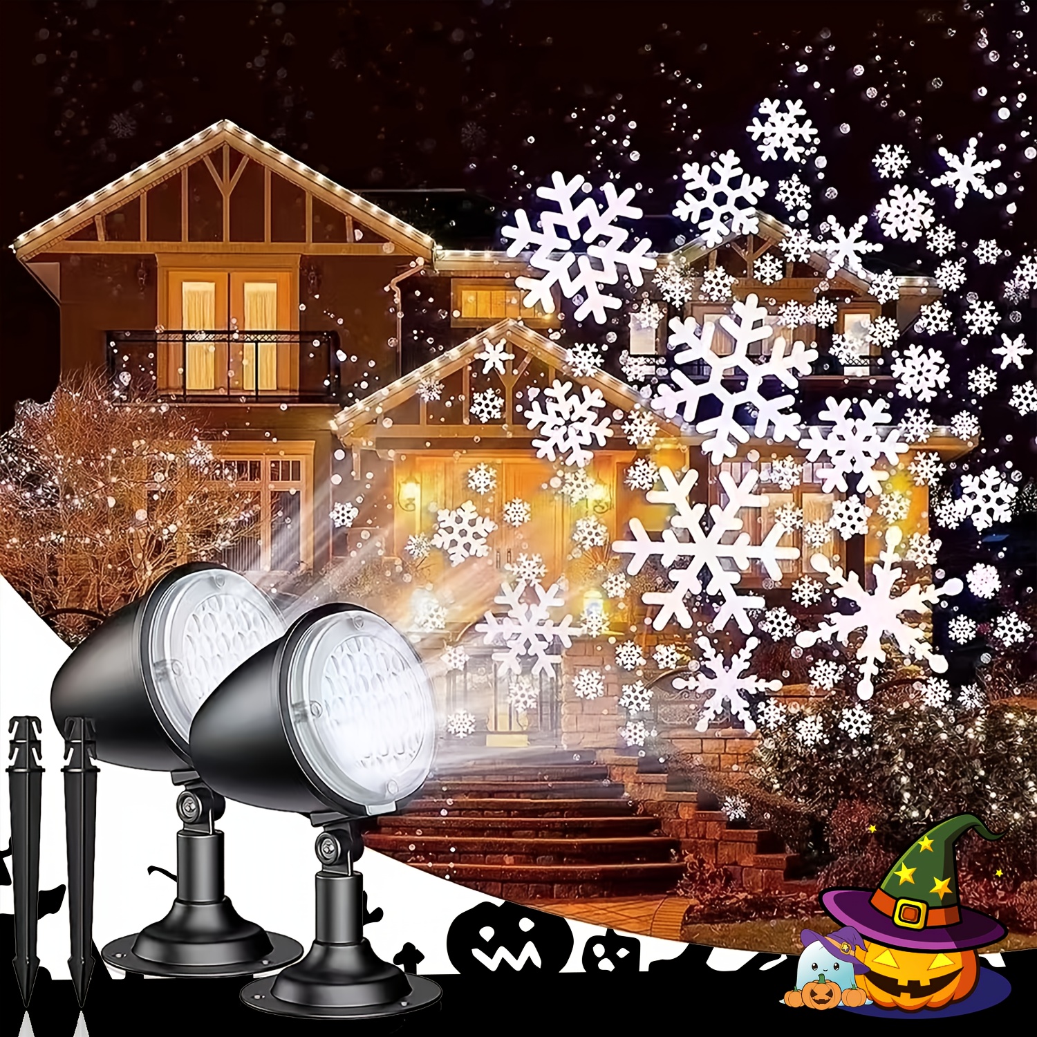 Christmas Outdoor Lights Christmas Snowflake Projector Lights Outdoor - Remote Control IP65 Waterproof Christmas Outdoor Lighting