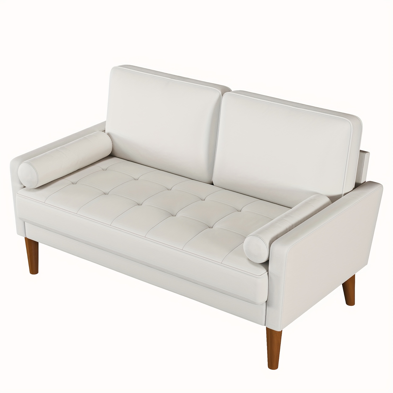 Small 2 Seater Sofa, Comfy Velvet Couch with Spring Cushion