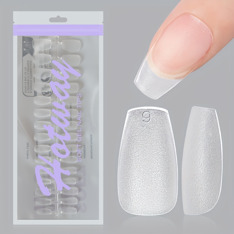 TEMU 120 Short Coffin-shaped Double-sided Matte False Nails, 15 Nail Tip Sizes, Suitable For Nail Salon Press-on Gel Nail Sets And Nail Supplies