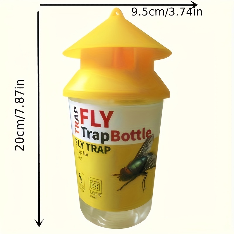 2pack Reusable Fly Trap Bottle Plastic Fruit Fly Catcher, Mosquito & Bee Trap For Indoor
