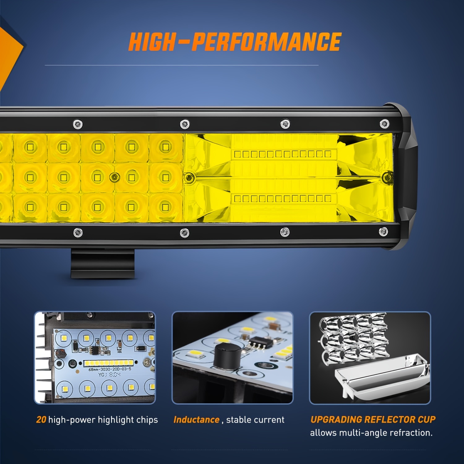 Led Light Bar Kit Wiring Harness Spot Flood Combo 1000 1200 Temu