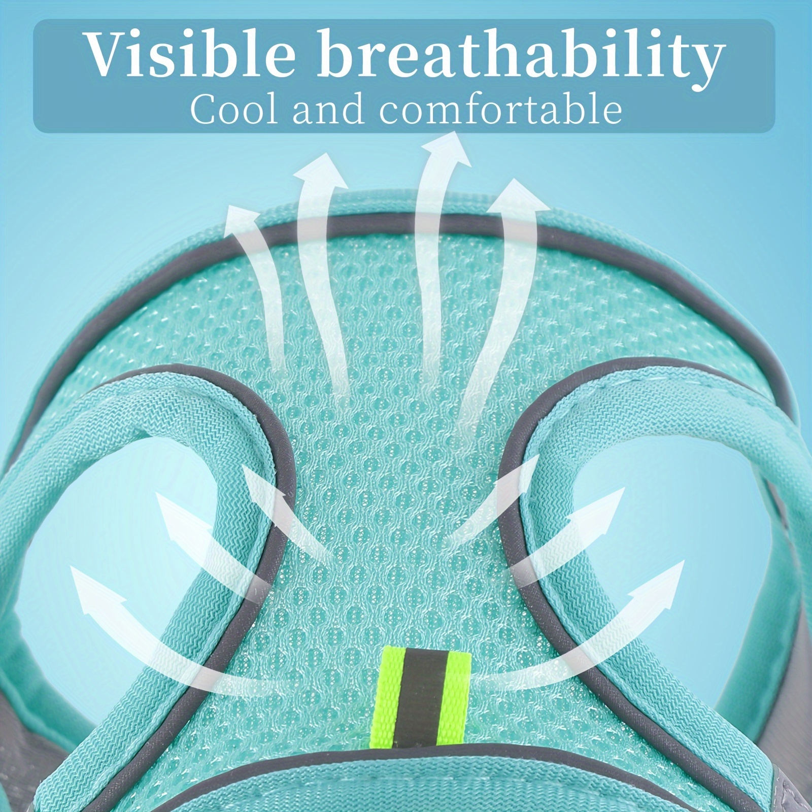   1  breathable mesh escape proof adjustable   reflective vest harness for small dogs cats comfortable safe walking harness with grid pattern multi color options small breathable dog harness 2