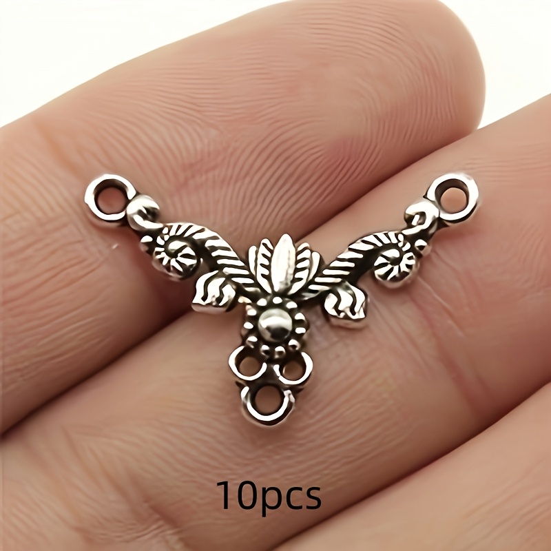 Image of Fashion Retro Triangle Pattern Connector, Clothing Accessory, Perfect For Jewelry Making, Earring And Necklace Connector