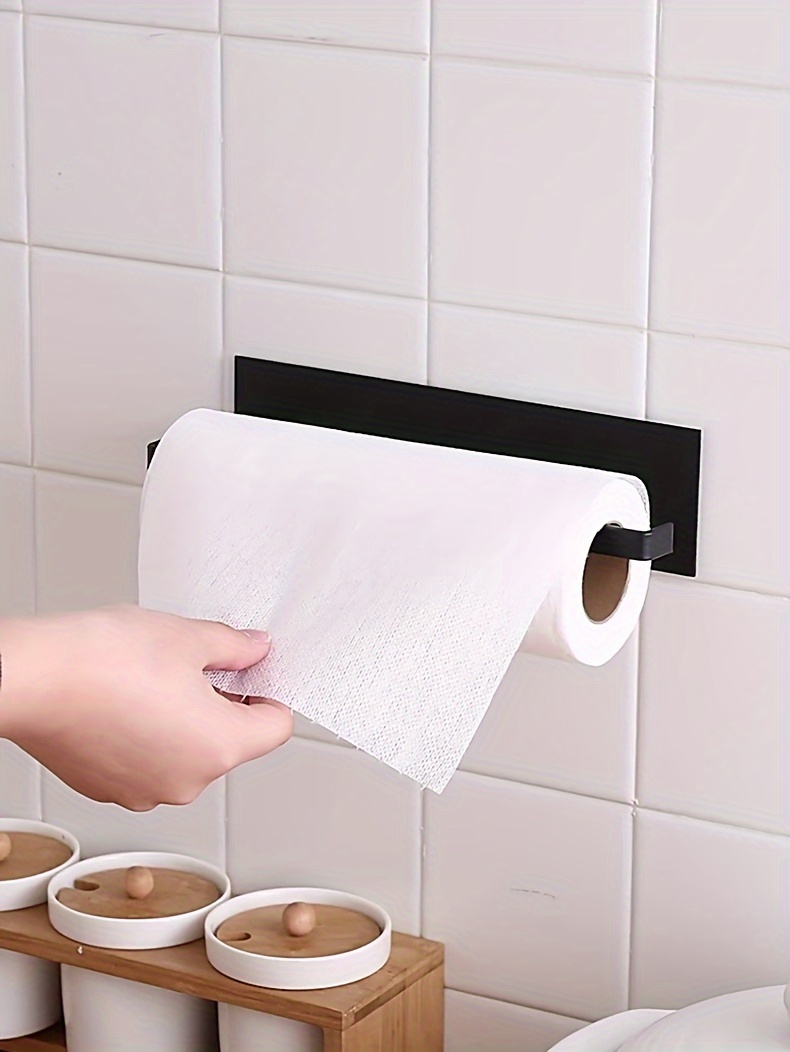 stainless steel kitchen paper towel holder no drill required   27cm 10 62in details 2