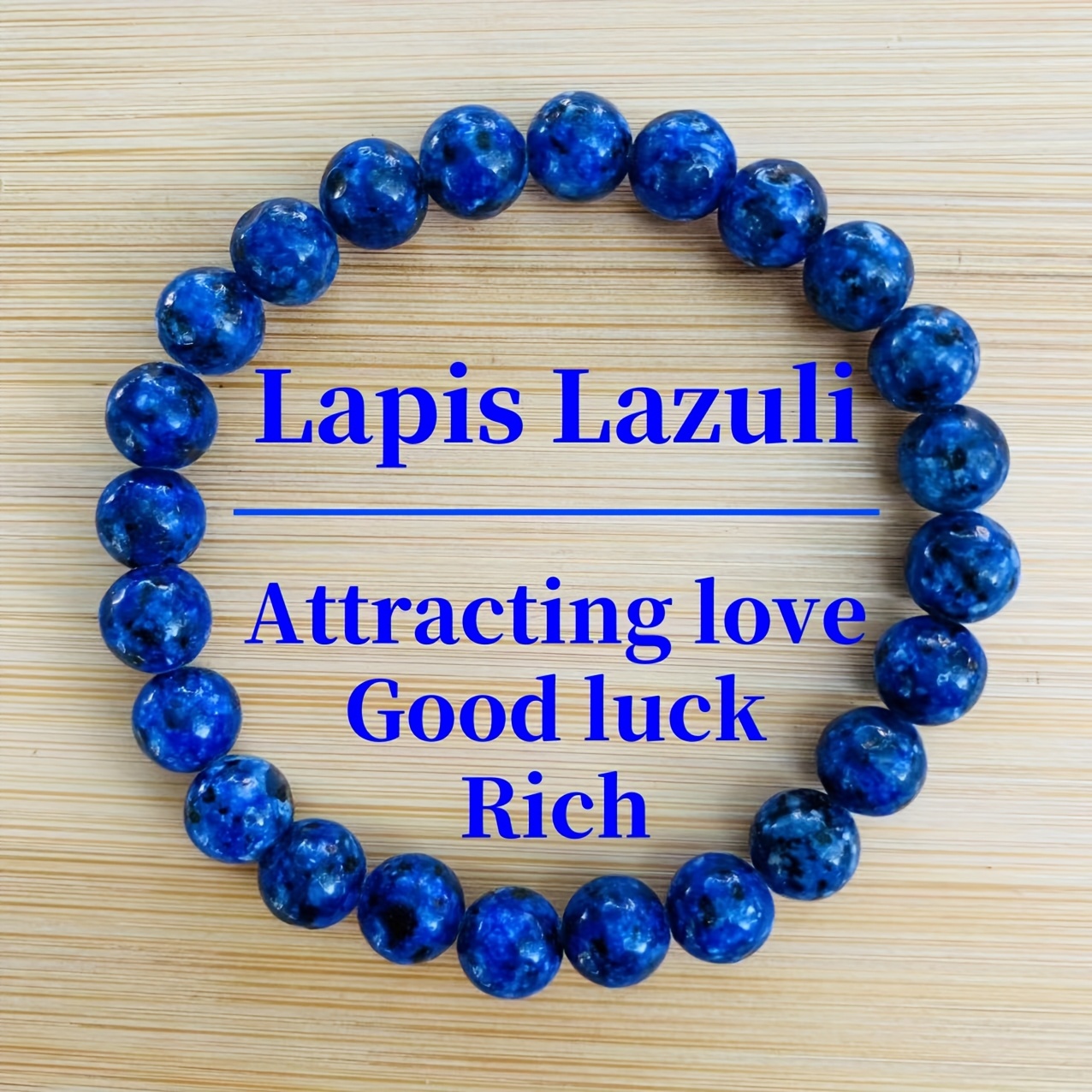 

1pc Of Natural Lapis Bracelet - An Jewelry Gift For Men And Women, Suitable For