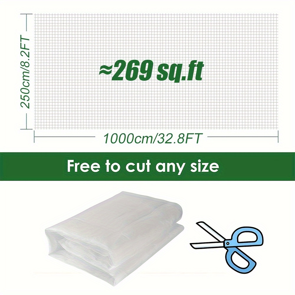 Extra large Garden Mesh Netting Barrier White Temu United