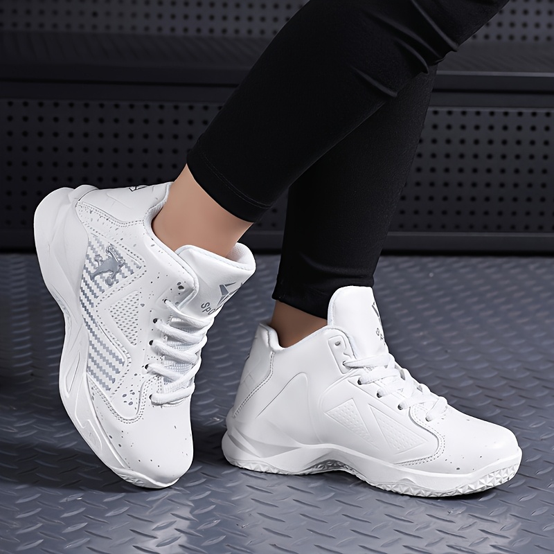 womens white high top basketball shoes