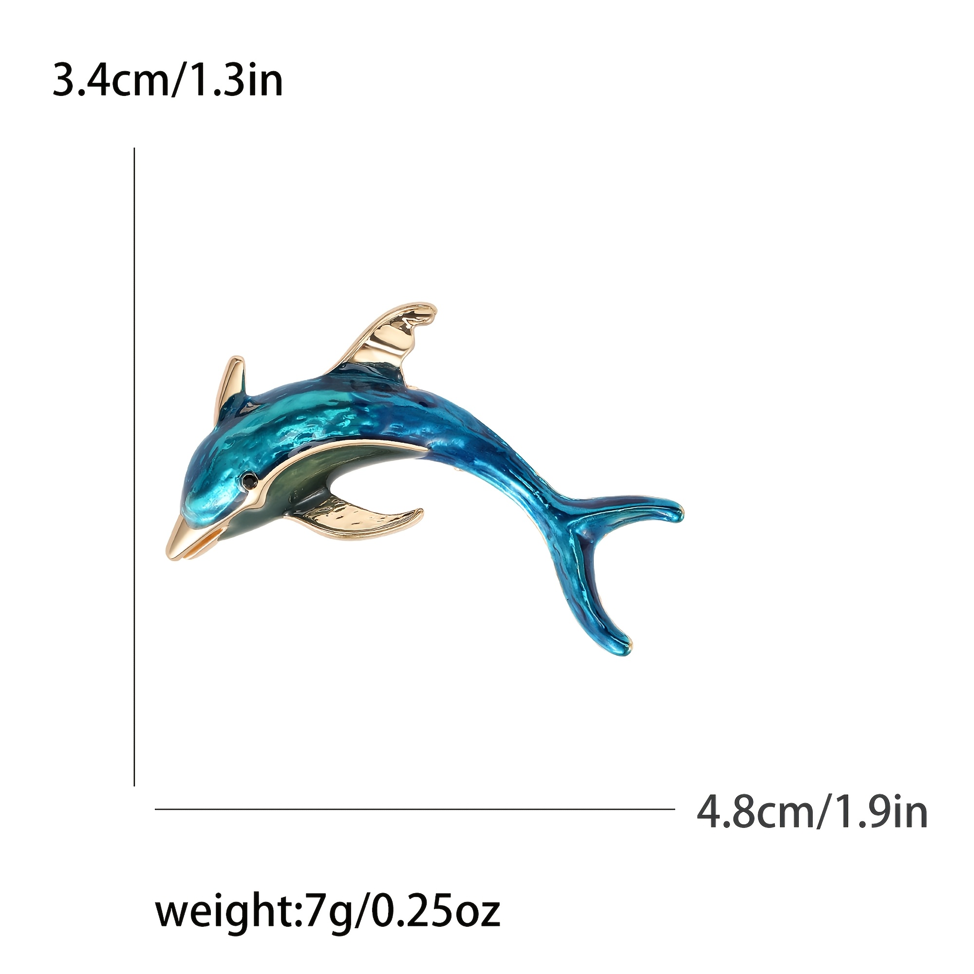 TEMU Broches Clásicos de con Esmalte para Mujer y Hombre, Pinzas de Animales Marinos Oceánicos Creativas, Se Pueden Usar Como Collares, Insignias,