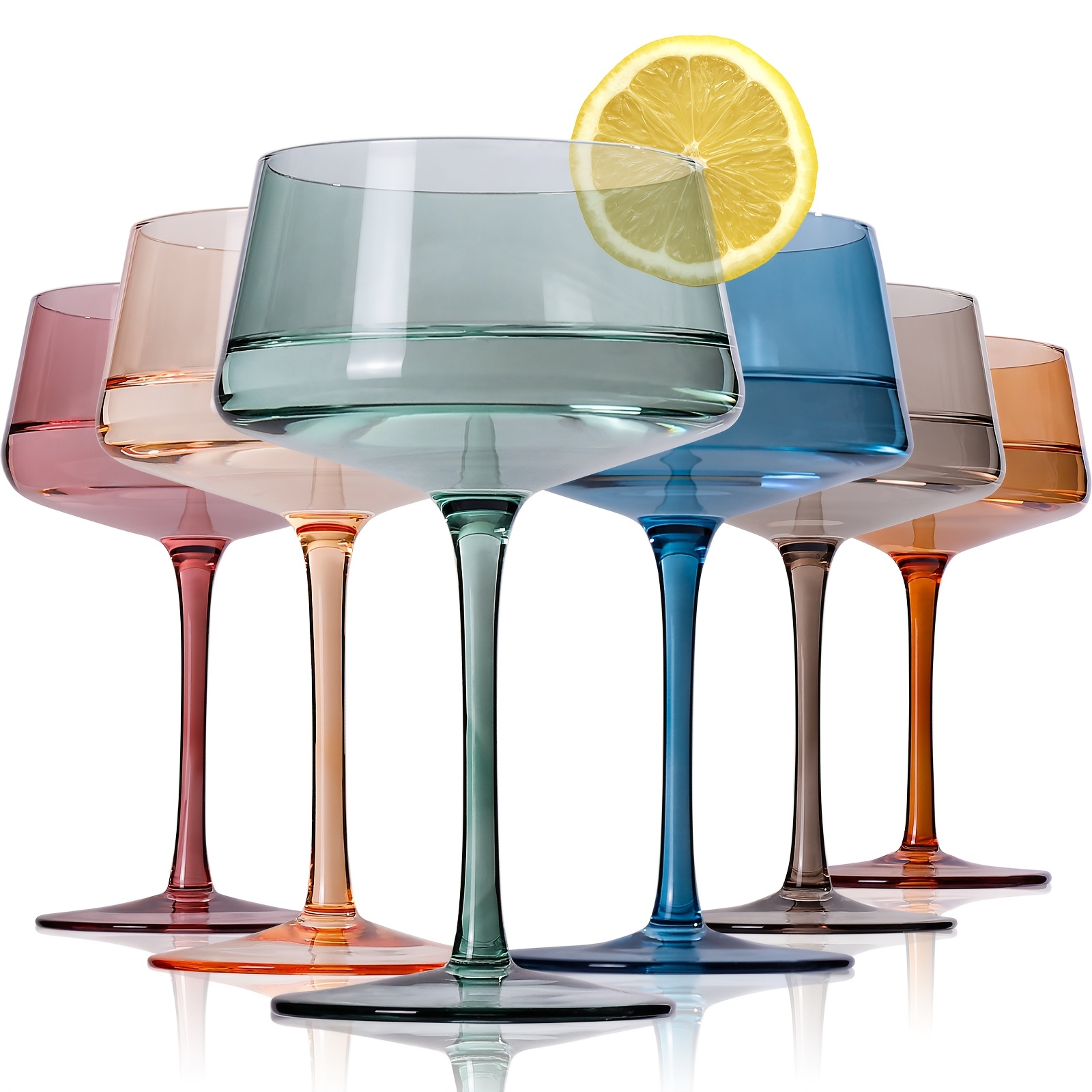 Alpina Set De 6 Verres à Eau 400ml - Effet Cristal Pour Cocktails Et Boissons