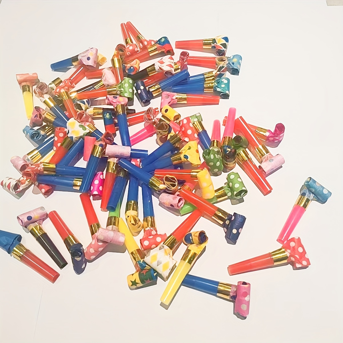 30 st godisfärgade festhorn med roliga mönster - Temu Sweden