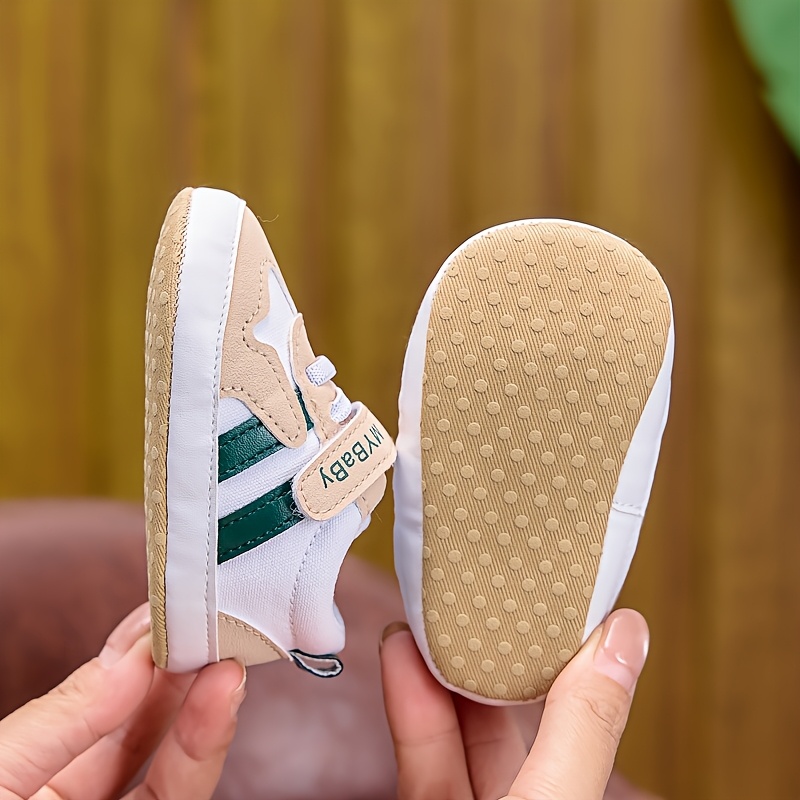 Baby Boy and Girl Casual Sports Shoes | Comfortable and Soft, Suitable for 0-1 Year, Fastener, Fabric Upper and Sole, Perfect for Daily Wear