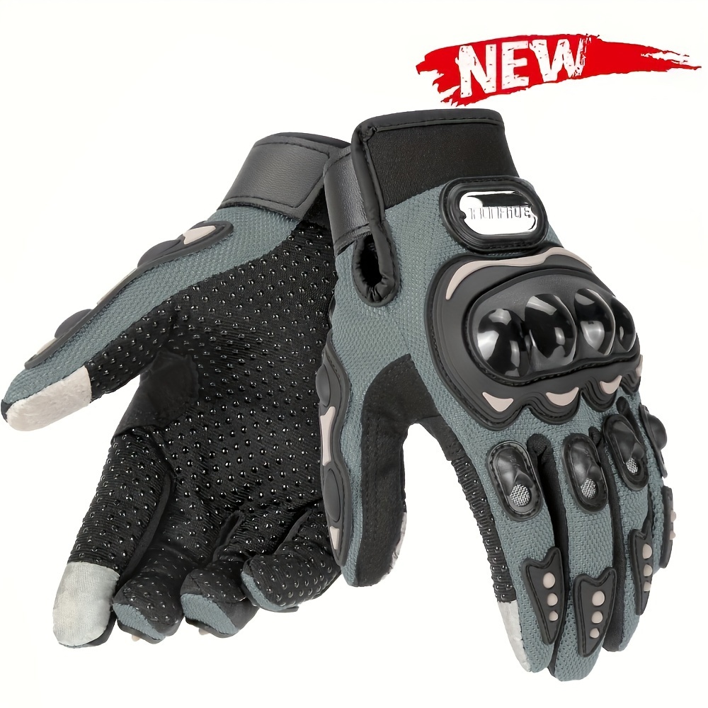 

Motorcycle Gloves For Men Women Touchscreen Hard Knuckle Dirt Bike Gloves Breathable Motocross Riding Gloves