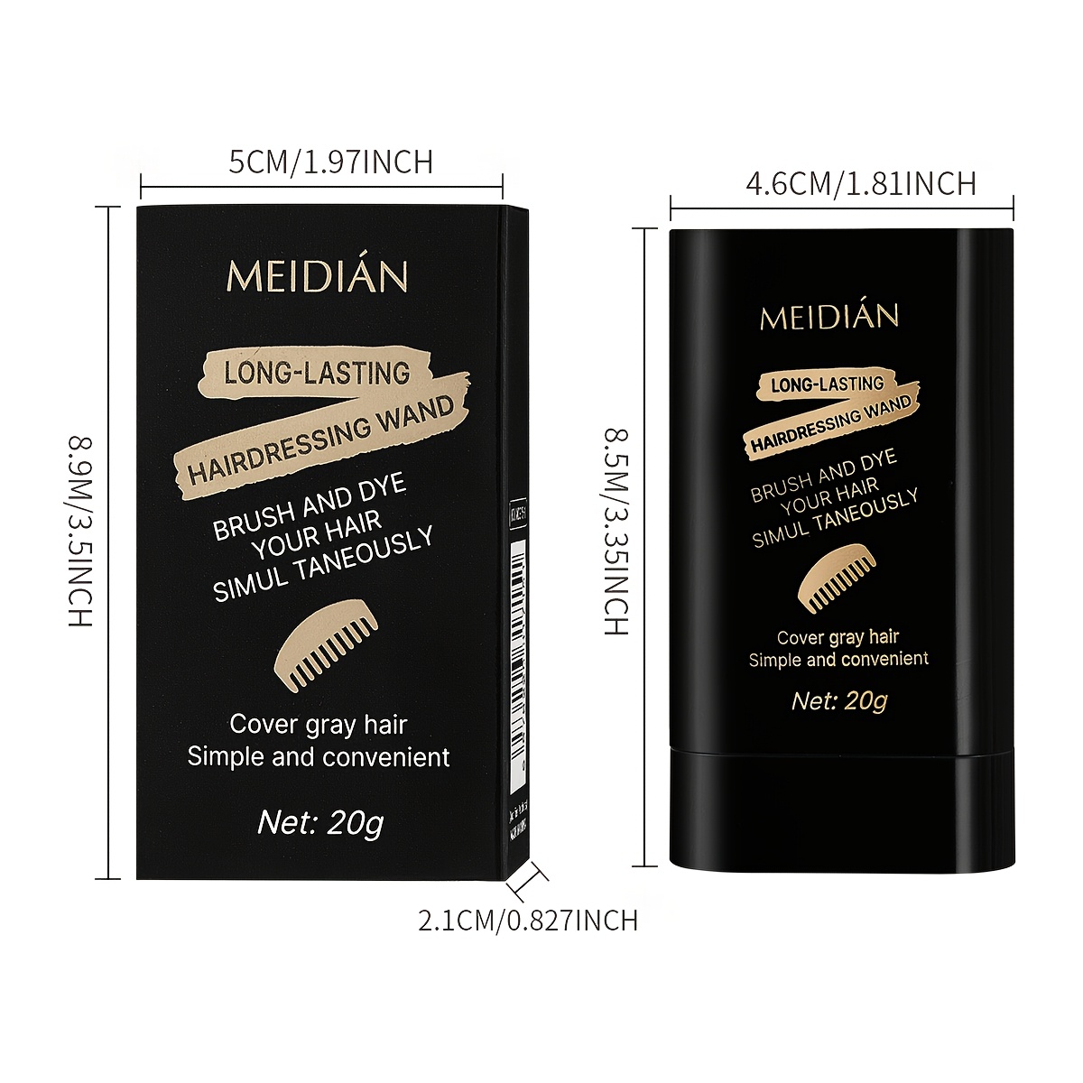 long lasting temporary hair   up stick convenient   no mess paste for normal hair covers white and grey hair   root   and color   5