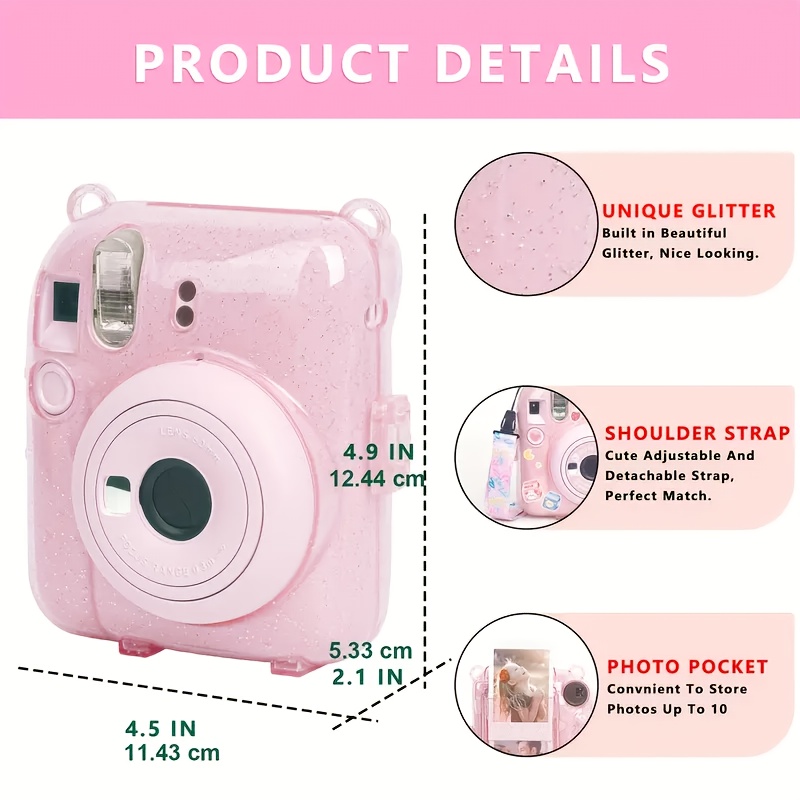 mini 12 transparent color crystal case suitable Temu Oman