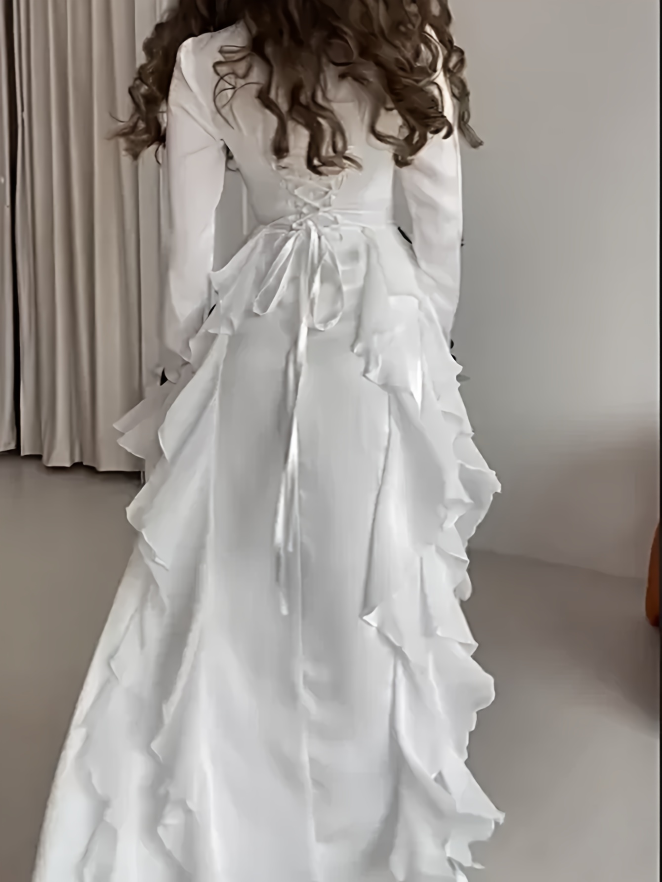 gold elegant dress long A Line Long Sleeve Sequin Formal Dress main image 1