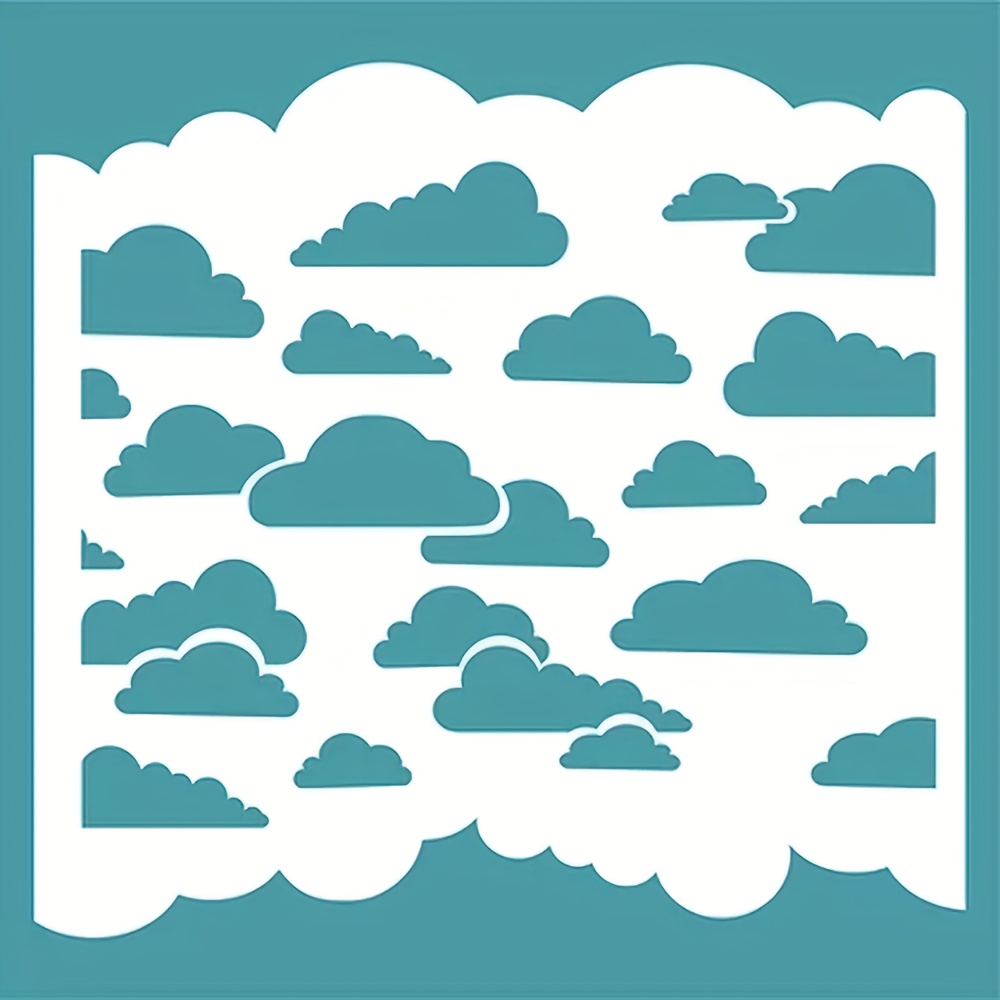 Reusable Cloud Stencil for DIY Craft Projects