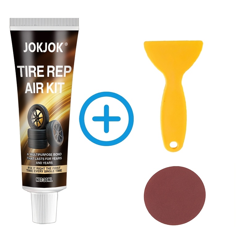 Image of Jokjok Car Wheel Repair Kit Suitable For Tire & Rim Fix, Solution With Chemical Components, Wheel Refurbishment For Roadside Emergencies, Tire/rim Maintenance