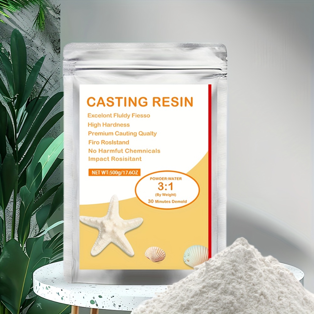 

500g Resin Casting Powder, Beginner's Quick Cure Casting Kit, Resin Plaster Ornament Casting Kit, Diy Craft Models, Pottery And Ceramic Plaster Ornaments Sculpture Home Decor