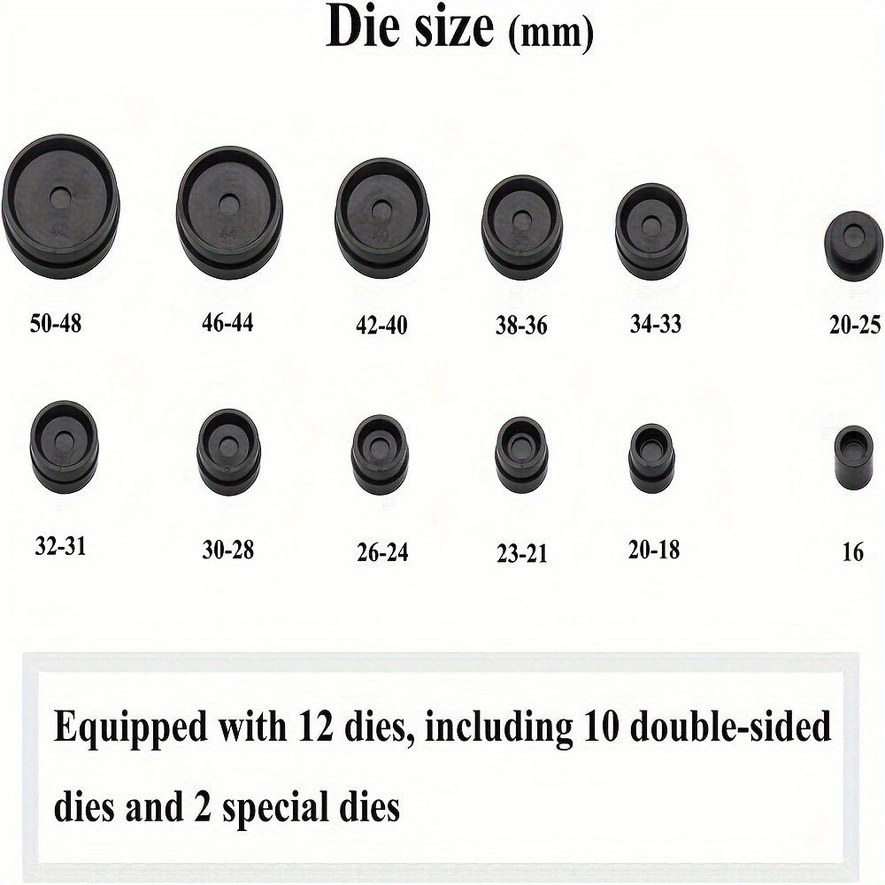 Watch Press Back Cover Tool with 12 Molds details 1