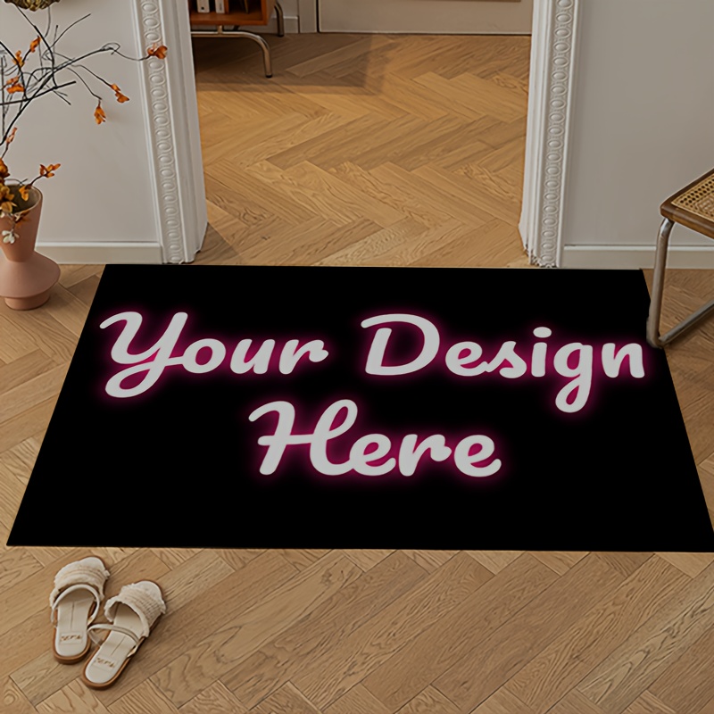 

Tapis de Porte de en Flanelle Douce Personnalisable DZ-SR, Adapté pour Salon, Chambre, Entrée et Salle de Bain, Avec Des Designs Personnalisés avec Photos, Logos et - Léger, Antidérapant et Lavable