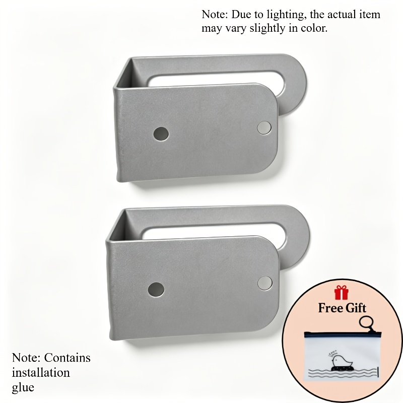 TEMU 3pcs Set: 2 No-drill Wall-mounted Organizers   1 Storage Bag. Suitable For Routers, Wifi Modems, Set-top Boxes, Cable Organizers, Synthetic