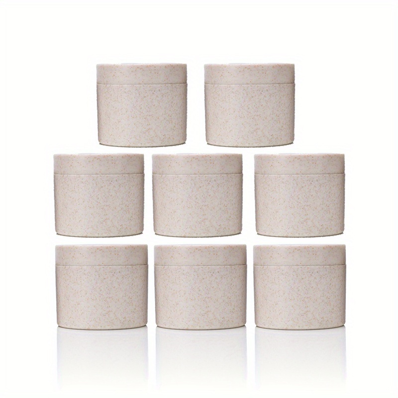 TEMU Paquete de 4/6/8 Frascos Redondos de Almacenamiento a Prueba de Fugas de 150 ml (5.07 Oz) con Tapas de Tirar, Frascos de Contenedor Cosmético de