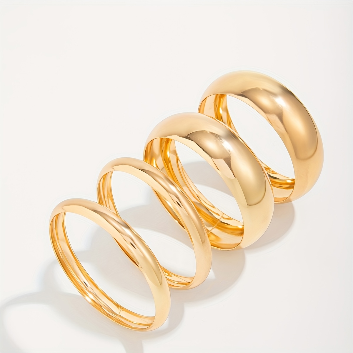 Festive Minimalist Chunky Bracelet Set, 3pc