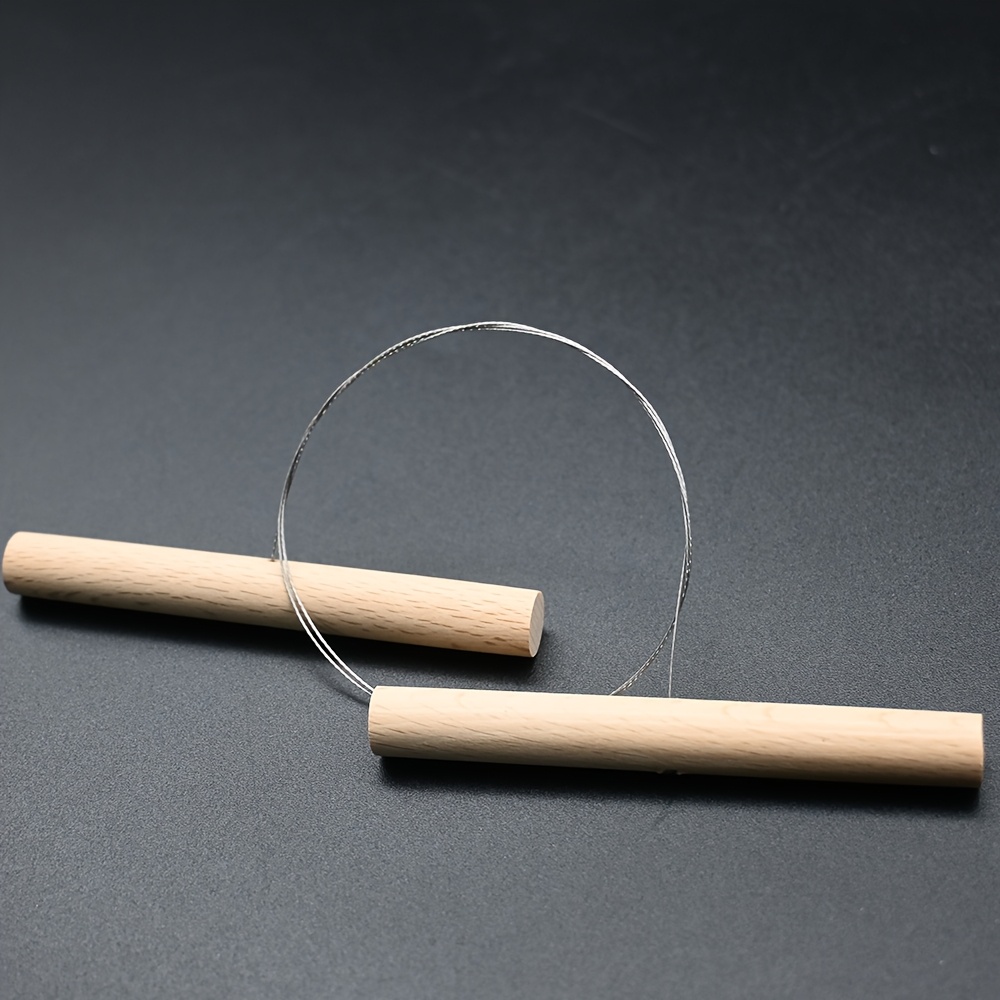 Premium Wood Handled Wire Cutter For Pottery, Ideal For Cutting Clay Ropes And Sculpting Tools