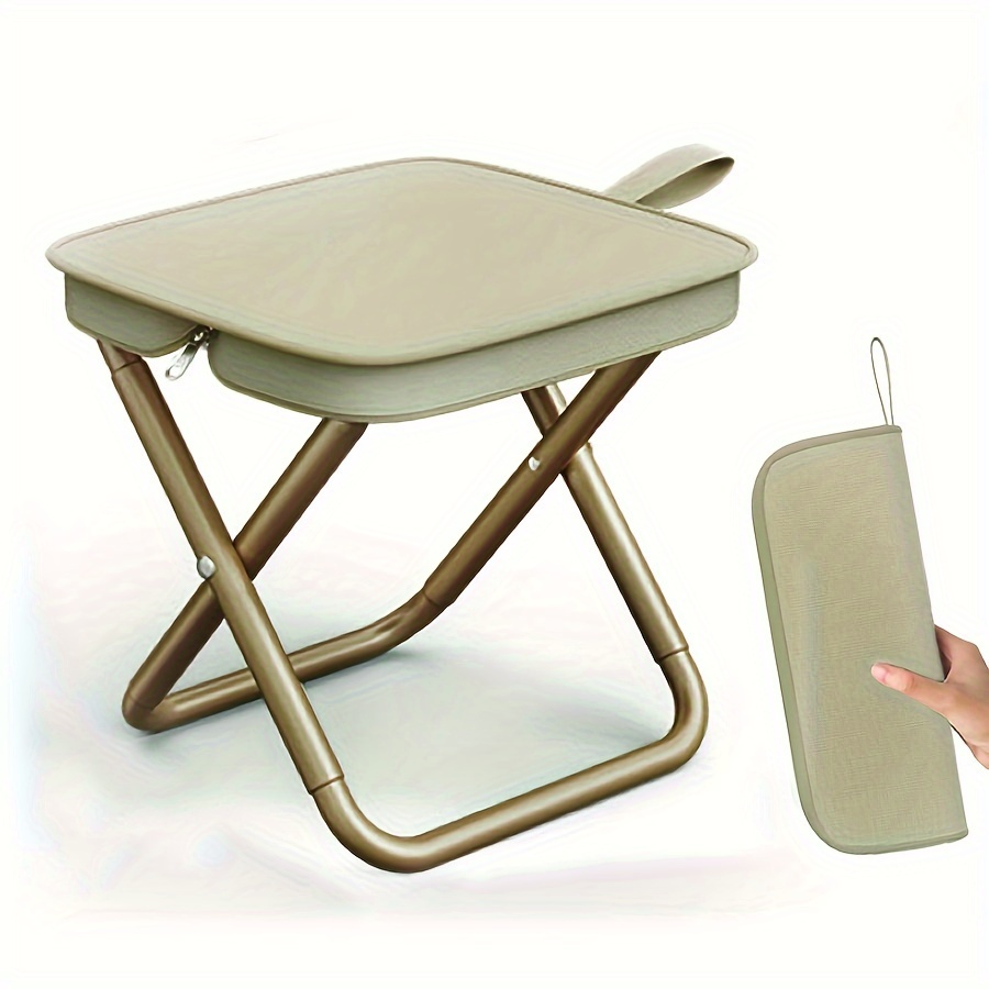 

Portable Folding Stool Bag - Iron, For Camping &